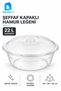 22 L Plastic Dough Bowl with Transparent Lid—Kneading and Kitchen Prep Bowl