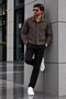 Men’s Shirt Collar, Buttoned, Pocketed Casual Transitional Jacket - 6