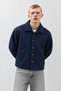 Men's Wool-Look Short Casual Jacket with Pockets and Buttons - 5