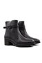 24113 Genuine Leather Black Women's Boots - 5