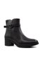 24113 Genuine Leather Black Women's Boots - 2