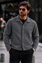 Men’s Shirt Collar, Buttoned, Pocketed Casual Transitional Jacket