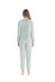 U.S. Polo Assn. 17092 Women's Long-Sleeve Velvet Relaxed-Fit Loungewear with Elasticated Hem—Gray - 3