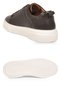 Men's Genuine Leather Sneakers 272303 Brown-Beige - 5