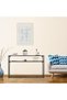 Black Glass Console Table - 2