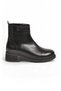 Women's Zip-Up Boots PC-56116 Black Glossy - 2