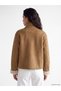 Women's Suede-Look Jacket with Plenty of Stitching - 7