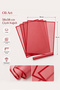 Red Flower Wrapping Paper / Red Border, 4-Pack Bouquet Wrapping Paper, Waterproof Flower Wrapping Paper - 2