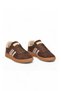 Coffee-Beige Polyester-Blend Unisex Sneakers 015 G - 4