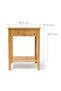 Bamboo Side Table with Drawer - 4