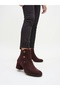 AC103-5 Genuine Suede Leather Comfortable Women's Zip-Up Boots - 2