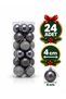 Christmas Tree Ornaments, Set of 24, 4 cm Christmas Balls, Christmas Decorations, New Year's Tree Balls - 3