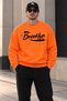 Brooklyn Freedom Printed Unisex Oversized Sweatshirt – Crew Neck Relaxed-Fit Casual Sweatshirt