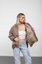 Khaki Oversized Puffer Coat Bomber Jacket - 2