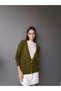 Button Detailed Oversize Cardigan - 5