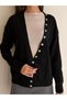 Button Detailed Oversize Cardigan - 5