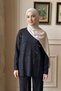Beaded Knit Set with Pants 101062 Black - 2