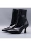 Camirly Women's Scuba Patent Leather Heeled Boots 8080-05SR - 3