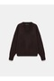 Brown Women's 10888 Wool Blend V-Neck Sweater - 3