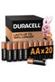 , AA 1.5V Alkaline Batteries, Pack of 20 - Last up to 100% longer - 2