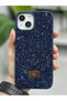 غطاء سيليكون لامع ومرصع بالكريستالات بتصميم ماسي، متوافق مع هواتف iPhone 13 و 14. - 4