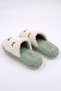 Women's Fur-Lined Butterfly-Embroidered House Slippers - 3