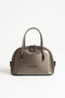 Luna Women's Mini Adjustable Strap, Zipper-Closure, Stylish Clutch Bag and Shoulder Bag in Platinum