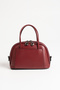 Luna Women's Mini Adjustable-Strap, Zipper-Closure, Stylish Hand and Shoulder Bag in Burgundy - 3