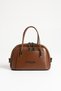 Luna Women's Mini Adjustable Strap, Zipper-Closure, Stylish Hand and Shoulder Bag, Tabac Matte