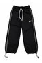 Children's Baggy-Style Sweatpants, 3-Ply, Winter, Brushed Inside, Suitable for Girls and Boys, Printed Side Stripes, Regular Fit, True to Size - 3