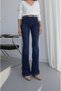 Dark Blue Flared Jeans - 2