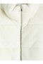 Trendy Picks from Kübra Butik: Women's Plush Coat with a Mock Neck - 8