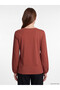Trendy Picks from Kübra Butik: Tie-Detail Blouse with Embroidered Collar - 5
