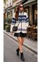 Women's Patterned Plush Jacket - 4