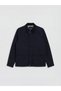 Trendy Picks from Kübra Butik: STANDARD Fit Velvet Stand-Up Collar Men’s Jacket with Yoke Detail - 7