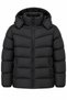 Men's Black Detachable Hooded Puffer Jacket
