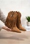 Women's Tasseled Western Cowboy Boots with Studded Detail - 3
