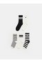 Trendy Picks from Kübra Butik: Striped Women's Ankle Socks, Pack of 5 - 2