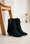 Women's Tasseled Western Cowboy Boots with Studded Detail - 2