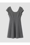 Trendy Picks from Kübra Butik: U-Neck, Waist-Fitted Mini Dress - 6