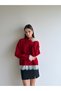 Knitted Sweater with Lace Sleeves and Lace Skirt - 3