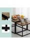 2-piece nesting table set, industrial - 6