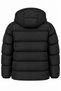 Men's Black Detachable Hooded Puffer Jacket - 2