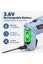 TUOYE TOOLS 47PCS Cordless Electric Screwdriver Set, 3.6V Rechargeable Screwdriver, 1300mAh Battery, 200RPM, Adjustable Handle, LED Light, for Home Repair and DIY - 3