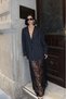 Black striped oversize jacket - 3