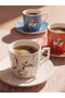 Trendy Picks from Kübra Butik: Printed 3-Piece Porcelain Coffee Cup Set, 100 ml - 3