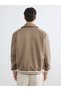 Trendy Picks from Kübra Butik: Shirt Collar Suede Men’s Jacket with Yoke Detail - 6