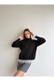 Knitted Sweater with Lace Sleeves and Lace Skirt - 4