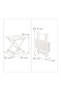 Small White Folding Table - 4
