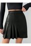 Fustă mini, negru - 3